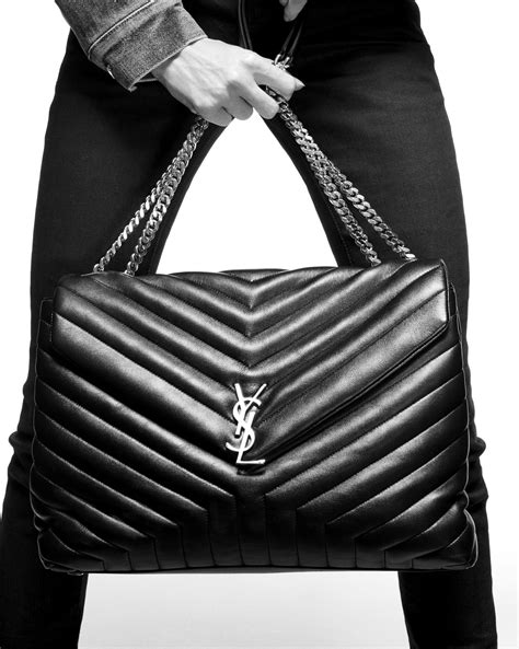 suede ysl chain bag|loulou quilted leather shoulder bag.